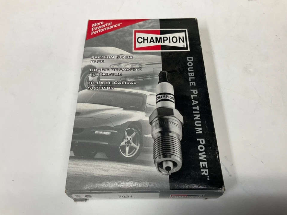 CHAMPION RN14PMP5 SPARK PLUG DOUBLE PLATINUM POWER 6-PACK 7031 - Image 1 of 4