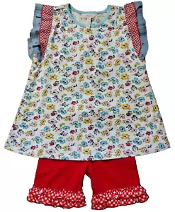 Top Matilda Jane Enchanted Garden Carlie y pantalones cortos rojos rubí - Imagen 1 de 7