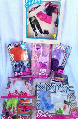 Lote de NUEVO Barbie Ken Muñeca Moda Paquetes Trajes y Accesorios Zapatos Top Pantalones d Foto 1 de 4