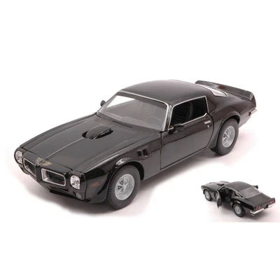 PONTIAC FIREBIRD TRANS AM 1972 BLACK 1:24 Welly Auto Stradali Modellino Nuovo - Immagine 1 di 3