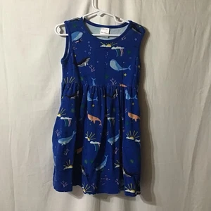 Mädchen Hanna Andersson Meerjungfrau Meer Baumwolle Tank Kleid 110 5 Aquarium Resort Strand - Bild 1 von 7