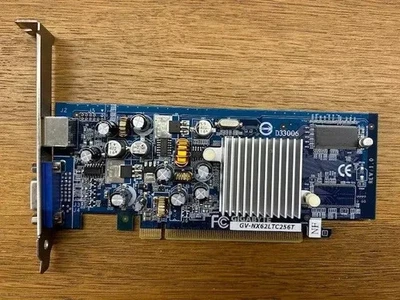 Gigabyte GV-NX62LTC256T nVidia GeForce 6200 256MB PCIe VGA S-Video Graphics Card - Image 1 of 3