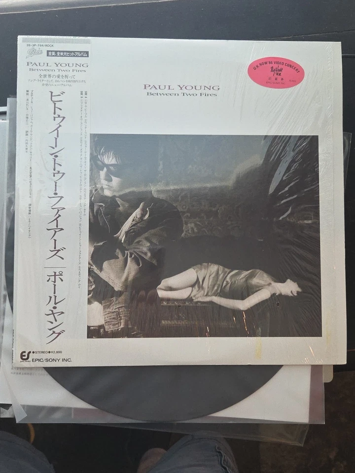 Paul Young Between Two Fires Japan OBI Vinyl Epic Sony 28·3P-764 Shrink Hype LP Foto 1 de 4