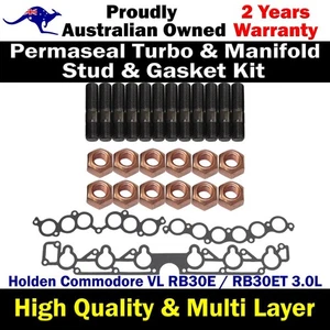 Permaseal Intake Manifold Studs&Gasket For Holden Commodore VL RB30E/RB30ET 3.0L - Bild 1 von 10