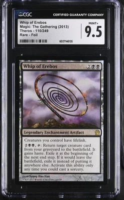 WHIP OF EREBOS Theros Foil Rare CGC 9.5 MTG [Nostalgium] - Image 1 of 2