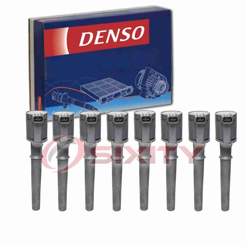 8 катушек прямого зажигания Denso для Lincoln Mark VIII 4,6 л V8 qb 1997-1998 годов выпуска - Изображение 1 из 4