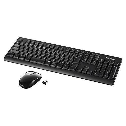 Buffalo BUFFALO Wireless Full Keyboard and Quiet Mouse Set High Durability Long - Image 1 of 1