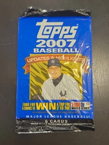 2007 Topps Updates & Highlights Baseball 6 Card Blaster Pack MLB  - Picture 1 of 2