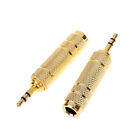 2Pcs 3.5mm To 6.5mm 6.35mm Male To Feamle Audio Cable Adapter 6.5 6.35 Jack