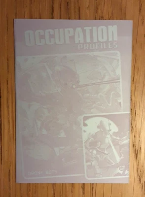 Mars attacks occupation MAGENTA printing plate card 73 OCCUPATION PROFILES - Image 1 of 2