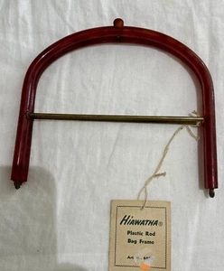 RARE Vintage 1951 Hiawatha Lucite Bag/Purse Frame New With Tags NWT NOS - Picture 1 of 12