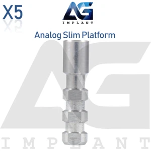 5 schmale analoge Plattform Titan Prothese für Zahnsechseck 2,0 mm - Bild 1 von 3