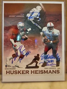 Nebraska Cornhusker Heisman Winners Signed Photograph - Rodgers, Rozier, Crouch - Picture 1 of 2