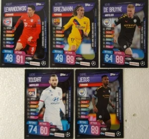 TOPPS Match Attax On Demand 2019/20 Set 13 Card Set Of 5 - Imagen 1 de 1