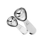 2 Pcs Coffee Bean Scoop Stainless Steel Weigh Boats Graduated Spoon Measuring