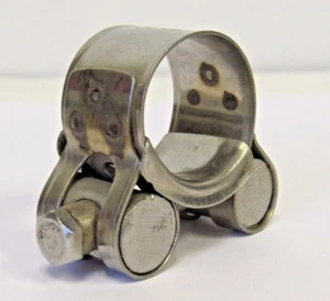 NEW 17-19 MM (.67-.75 IN.) HEAVY DUTY 304 STAINLESS STEEL T-BOLT HOSE CLAMP NIB - Picture 1 of 5