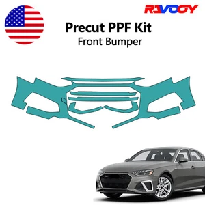 For Audi A4 2020-2025 Front Bumper Paint Protection Film Precut PPF Kit - Picture 1 of 8