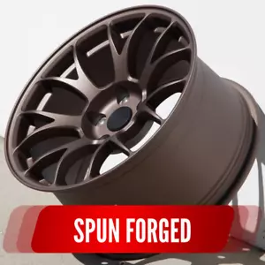 1 CIRCUIT CSF2 17x9 5x114.3 +20 MATTE FLAT BRONZE SPUN FORGED WHEEL RIM CONCAVE - Picture 1 of 11