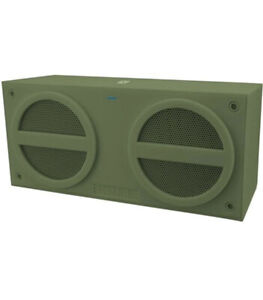 I HOME IBN24MX iHOME Military Green iBN24 NFC Bluetooth Mini Stereo Speaker