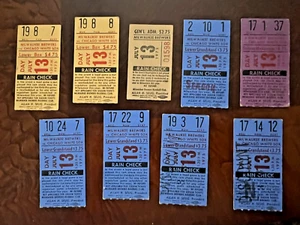 Ticket Stub Lot MILWAUKEE BREWERS VS. CHICAGO WHITE SOX - JULY 13TH 1975 - Picture 1 of 1