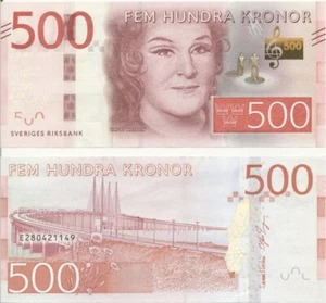 Sweden - 500 Kronor 2016 UNC P. 73 Lemberg-Zp - Picture 1 of 1