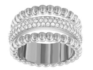 CRISTAL SWAROVSKI | ANILLO CLICK CRY/RHS ✪ NUEVO✪ 5123874 55 RARO RODIO RETIRADO EE. UU. - Imagen 1 de 6