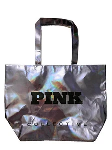 Bolso de Compras Victoria's Secret ROSA Grande Reutilizable Pistola Iridiscente Metal Nuevo Sin Etiquetas - Imagen 1 de 3
