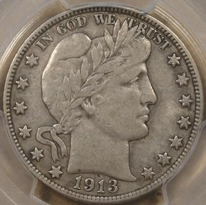 1913-D Barber Half Dollar 50c PCGS Certified VF30 - Picture 1 of 4