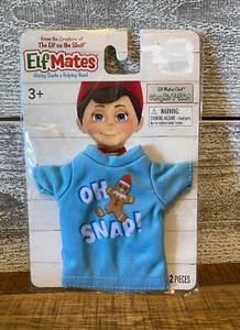 T-shirt grafica elf mates elf on the shelf ""OH SNAP"" elfo di Natale divertente - Foto 1 di 1