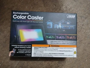 FEIT ELECTRIC: Rechargeable Color Caster Multi-Colored LED Floodlight w. Remote - Picture 1 of 4