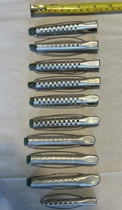 10 vintage Tip-Top Silver Stainless Metal Perm Rollers Curlers 4inch - Photo 1/5