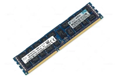 647653-181 HP DDR3 16GB 2RX4 PC3L-10600 1333MHZ RDIMM CL9 - Immagine 1 di 4