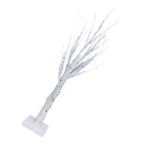 Beleuchteter Birkenbaum 24-LED-Bonsai-Baum USB-Batterie mit Beleuchtung. - Picture 1 of 10