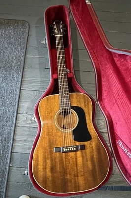Rare Washburn Lawsuit Model D15 M. Japan 1980 Acoustic Guitar With Case - image 1 of 4