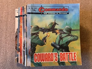 Commando UK Lot Of 10 Between #1477 and 1560 Good Condition 1981 - Picture 1 of 24