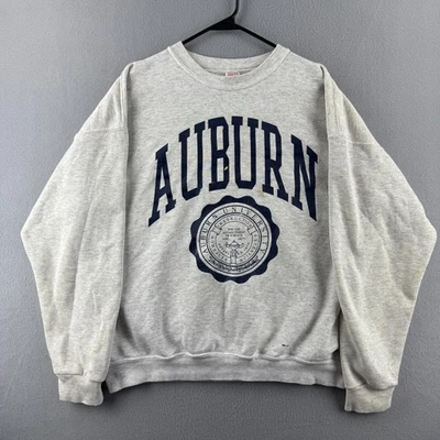 Sudadera Vintage Auburn University Para Hombres XL Cuello Redondo Años 90 Hecha en EE. UU. Tigres Foto 1 de 4