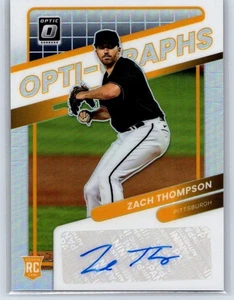 ZACH THOMPSON 2022 DONRUSS OPTIC OPTI-GRAPHS ROOKIE HOLO PRIZM RC AUTO - Bild 1 von 2