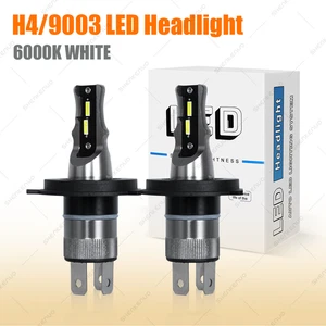 For Nissan Versa 2007-2019 H4 9003 6000K 2X LED Headlight High low Beam Bulb Kit - Picture 1 of 9