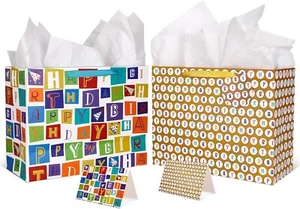 Pack of 3 Extra Large Gift Bags for Birthday Party with Card and Tissue Paper... - Picture 1 of 27