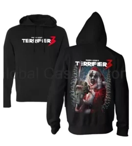 Terrifier 3 Merch Hoodie 2024 Horror Movie Halloween Cosplay Long Sleeve Sz M - Picture 1 of 3