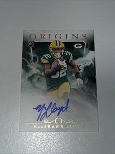 2024 Origins MarShawn Lloyd novato ¡Autógrafo azul en tarjeta! Green Bay Packers - Imagen 1 de 8