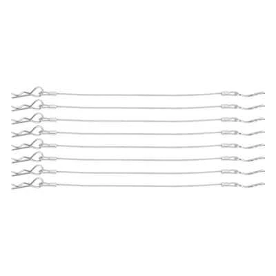 8pcs Metal Anti-lost Body Shell Wire Clip R Pin for 1/8 1/10 RC Crawler Car DIY - Image 1 of 4