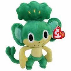 TY PANSAGE POKEMON Beanie Baby 6" UK Excusive Mint with Mint Tags FREE SHIPPING