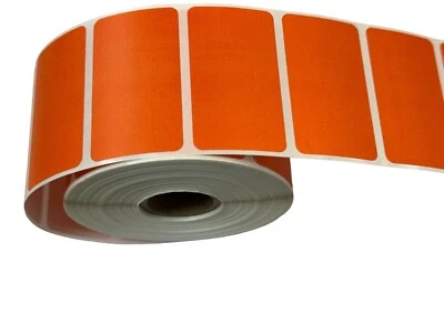 750 4”x 2" Direct Thermal Labels ORANGE Color coded Zebra Stickers - Image 1 of 4