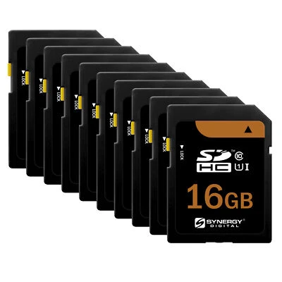 Synergy Digital 16GB, SDHC UHS-I Memory Cards - Class 10, U1 - Pack of 10 - Image 1 of 4