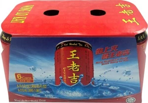 Wang Lao Ji Herbal Tea Refreshing Beverage Drink Vitamins 310ml x 6 Cans NEW - Picture 1 of 1