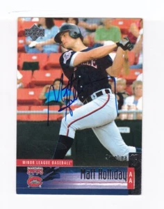 MATT HOLLIDAY  Autograph - Signed 2002 UD Minor League card #173 - Cardinals! - Picture 1 of 2