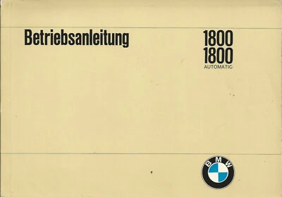 BMW 1800 1800 automático NUEVA CLASE 1968 manual de instrucciones 118 manual BA Foto 1 de 2