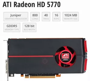 Genuine Apple Mac Pro 5.1 & 4.1 ATI Radeon HD5770 1GB Graphic Video Card - Picture 1 of 5