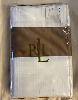 Nuevo Ralph Lauren Euro Sham- Lauren Suite Glen Cuadros Camel/Blanco Foto 1 de 2